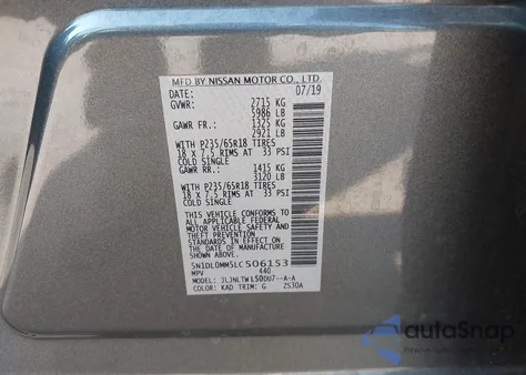 2020 Infiniti Qx60 Luxe Awd из США, поврежденный, VIN 5N1DL0MM5LC506153